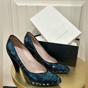Marc by Marc Jacobs Shimmering Blue Sequin Heels